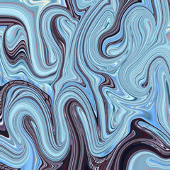 Abstract blue swirl design with fluid marbling effect, modern texture, liquid flow art for creative, digital, and decorative projects.