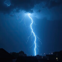 lightning in the night