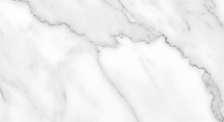 Obraz premium Elegant white marble texture with natural grey veins.