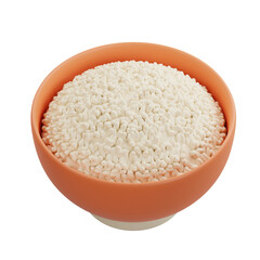 Japanese rice, Japanese food style - 3D render