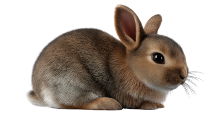 Adorable Bunny Rabbit: A charming, small bunny rabbit sits, its soft fur and sweet expression exuding innocence and charm.