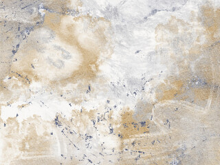 Watercolor abstract texture with blue and brown tones. Drawing with natural surface pattern, geology stone effect, marbling, fluid wave. Decorative backdrop for wall, poster, banner, wallpaper design.