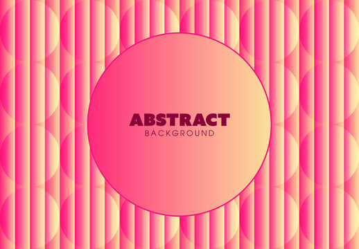 Vibrant 3D Geometric Circles Abstract Background