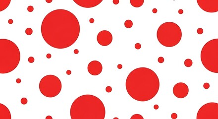 Red Polka Dot Pattern - A Playful and Vibrant Design.