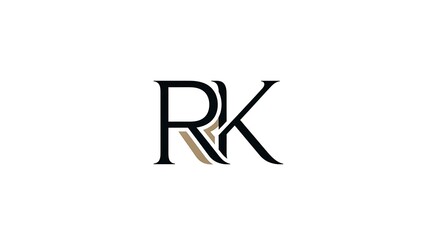 RK Monogram Logo Design.