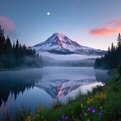 lake in the mountains