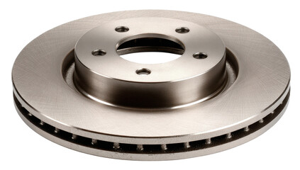 Brake disc isolated on transparent background.
