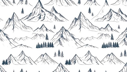 Mountain range pattern