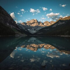 mountain lake in the mountains
