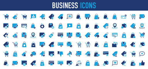 Set of Business vector icon. Sale, Wrong, Fashion, Buy, Finance, Market, Verify, Payment, Time, University, Service, Shopping, Tag, Preferences, Direction, Universal, Letter, Wait illustration. 