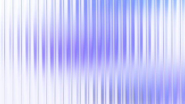 Abstract background animation with ribbed glass effect, 4k seamless looped video, 3d render