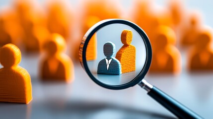 Recruitment Under the Lens: A compelling visual representing the critical role of talent acquisition in a competitive job market.