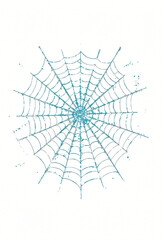 Obraz premium Vintage Spider Web with Stains and Drips