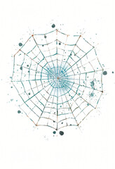 Obraz premium Vector Spider Web Art for Posters