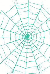 Obraz premium Vintage Grunge Spider Web for Halloween