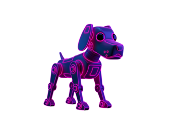 Cybernetic Canine: Futuristic Robot Dog 3D Render
