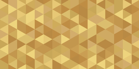 Abstract background with an elegant golden geometric hexagon pattern. Creative trendy color background. Vector illustration.