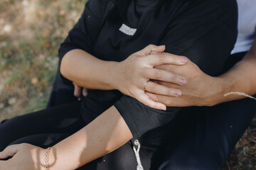 Arm in Arm on the Beach