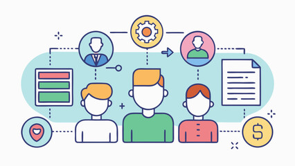 A group of people are shown in a circle, with a man in the middle. The people are all wearing green shirts. There is a dollar sign in the lower right corner