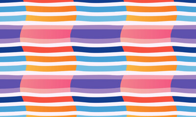 Abstract Seamless Pattern with Warped Optical Stripes