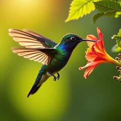 hummingbird in flight