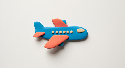 toy airplane on a white background