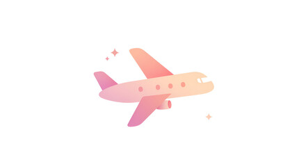 pink plastic toy airplane