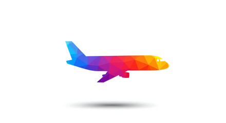 hand holding a colorful paper plane