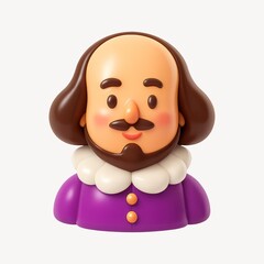 Fototapeta premium Playful Shakespeare toy figurine