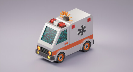 fire truck on white background