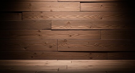 Rich dark-brown wooden wall with textured grain details, softly lit to highlight natural depth and rustic elegance for a warm, cozy feel.

