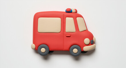 toy car isolated on white background