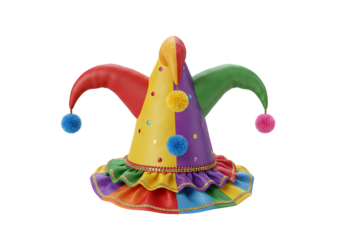 Colorful Jester Hat: Carnival, Costume, Party Accessory