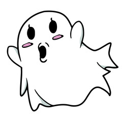 happy cute ghost