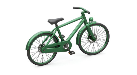 bicycle on white background