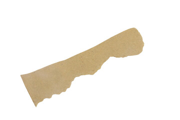torn brown paper piece