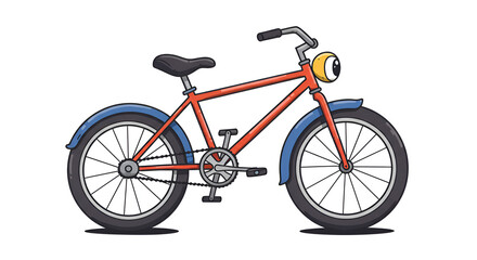 bicycle isolated on white background