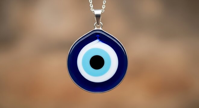 Evil Eye Amulet Necklace Protection Against Negative Energy.