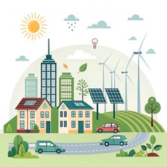 vector illustration of a city