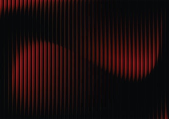 Abstract red gradient lines background, futuristic digital fiery wave pattern. Vector technology backdrop with glowing orange lines. Modern abstract dark background with light wave effect.