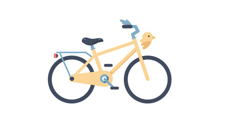 bicycle on white background