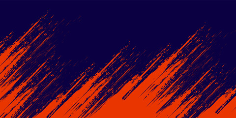 Abstract speed lines style orange color halftone banner design template. Vector illustration.