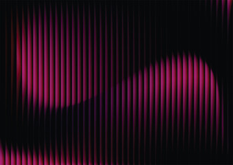 Abstract pink gradient lines background, futuristic digital magenta wave pattern. Vector technology backdrop with glowing purple lines. Modern abstract dark background with light wave design.