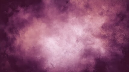 Obraz premium A rich, textured abstract background featuring a gradient of deep purple and magenta, with a luminous pinkish center and distressed, grunge-like edges, blurred purple background