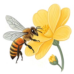 bee and flower