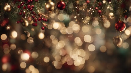 Festive Christmas Lights and Decorations for Holiday Season.