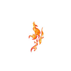 fire icon illustration without background
