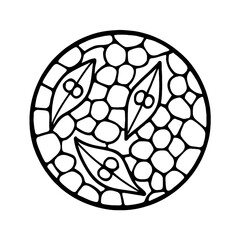 Microscopic Organisms in Petri Dish Outline Icon Vector - Symbol for Microbiology and Science Research