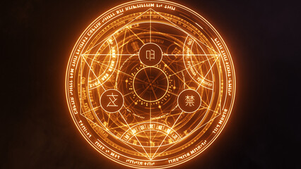 Transmutation Circle Magic Background