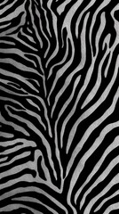 Fototapeta premium Zebra skin pattern. Animal fur in vertical orientation for background or texture